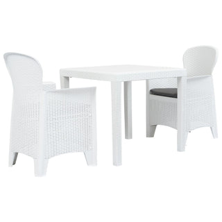 -Delige Bistroset Rattan-Look Kunststof