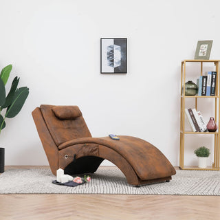 Massage Chaise Longue Met Kussen Kunstsuède