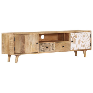 Tv-Meubel 140X30X40 Cm Massief Mangohout