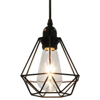 Plafondlamp Met Diamantvorm 3Xe27 Zwart