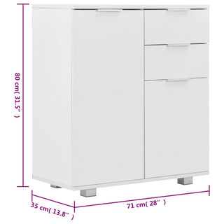 Dressoir 7X35X80 Cm Spaanplaat Hoogglans