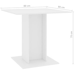 Eettafel 80X80X75 Cm Spaanplaat