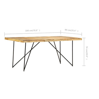 Eettafel 180X90X76 Cm