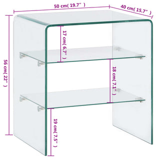 Salontafel 50X40X56 Cm Gehard Glas