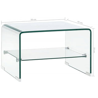 Salontafel Gehard Glas Transparant