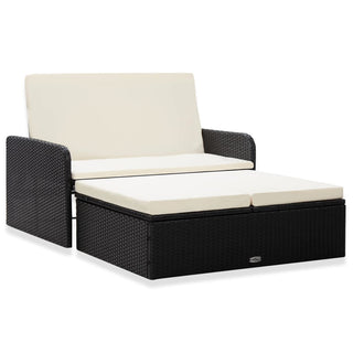 Loungeset Met Kussens Poly Rattan