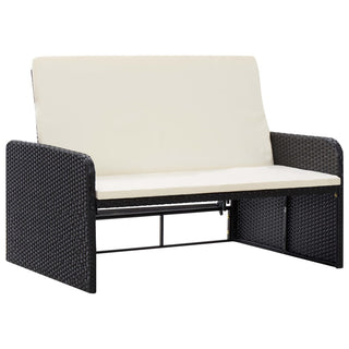 Loungeset Met Kussens Poly Rattan