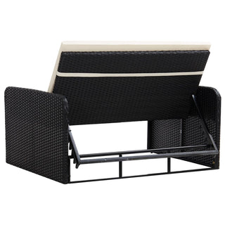 Loungeset Met Kussens Poly Rattan