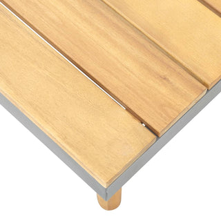 Tuintafel 60X60X31,5 Cm Massief Acaciahout