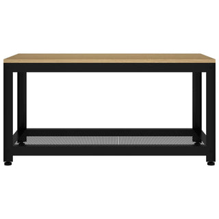 Salontafel 90X45X45 Cm Mdf En Ijzer En Zwart