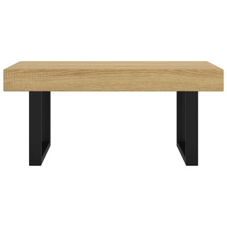 Salontafel 90X45X40 Cm Mdf En Ijzer En Zwart