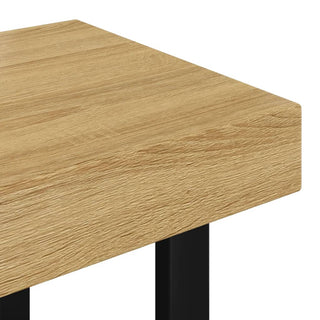 Salontafel 90X45X40 Cm Mdf En Ijzer En Zwart