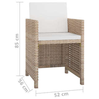 Tuinset Met Kussens Poly Rattan