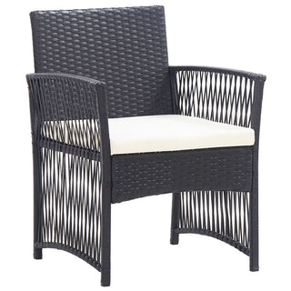 Loungeset Met Kussen Poly Rattan