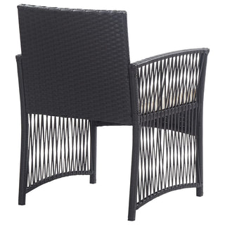 Loungeset Met Kussen Poly Rattan