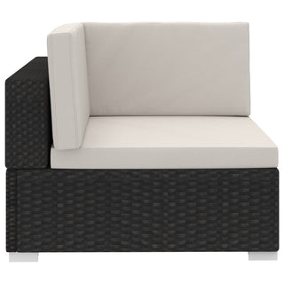 Loungeset Met Kussens Poly Rattan