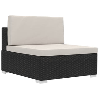 Loungeset Met Kussens Poly Rattan