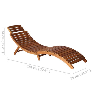 Ligbed Met Tafel Massief Acaciahout