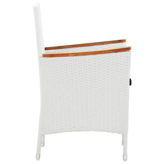 Tuinset Poly Rattan Wit