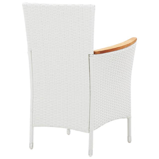 Tuinset Poly Rattan Wit