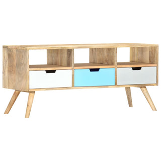 Tv-Meubel 110X35X48 Cm Massief Mangohout