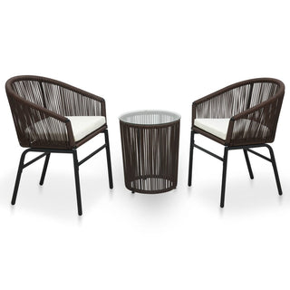 Bistroset Met Kussens Pe-Rattan