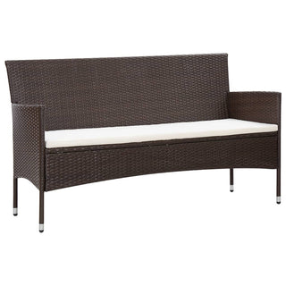 Loungeset Met Kussens Poly Rattan