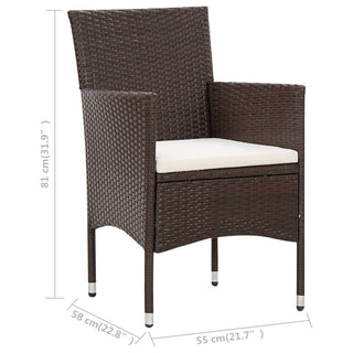 Loungeset Met Kussens Poly Rattan