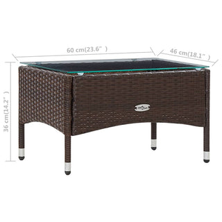 Loungeset Met Kussens Poly Rattan