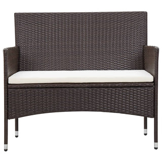 Loungeset Met Kussens Poly Rattan