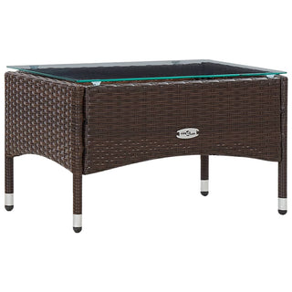 Loungeset Met Kussens Poly Rattan