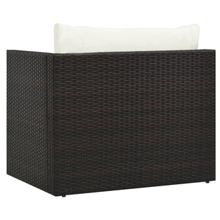 Loungeset Met Kussens Poly Rattan