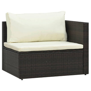 Loungeset Met Kussens Poly Rattan