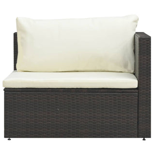 Loungeset Met Kussens Poly Rattan