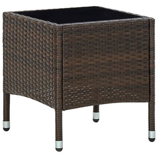 Tuintafel 40X40X45 Cm Poly Rattan