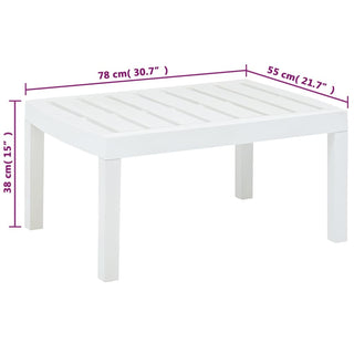 Tuintafel 78X55X38 Cm Kunststof