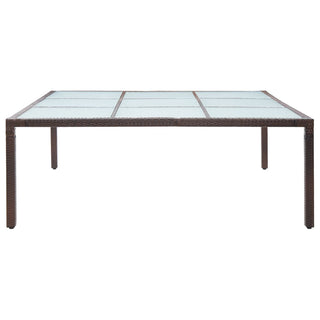 Tuintafel 200X200X74 Cm Poly Rattan