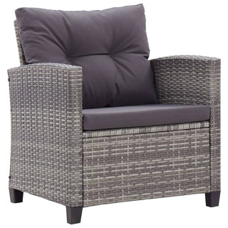 6-Delige Loungeset Met Kussens Poly Rattan