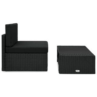 2-Delige Loungeset Poly Rattan