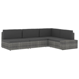 Tweezitsbank Sectioneel Poly Rattan