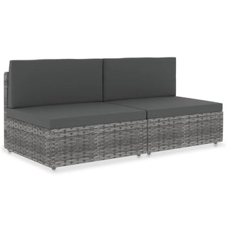 Tweezitsbank Sectioneel Poly Rattan