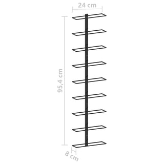 Wijnrek Voor 9 Flessen Wandmontage Ijzer