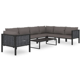 Sectioneel Met Kussen Poly Rattan