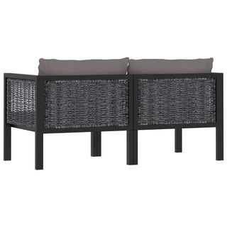 Met Kussens Poly Rattan Antraciet