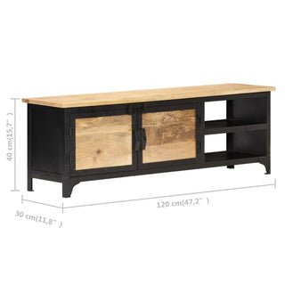 Tv-Meubel 120X30X40 Cm Massief Mangohout