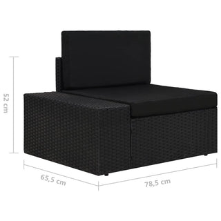 Loungeset Poly Rattan