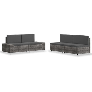 Loungeset Poly Rattan