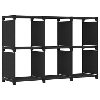 Kast Met 4 Vakken 69X30X72,5 Cm Stof Zwart