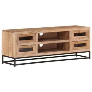 Tv-Meubel 110X30X40 Cm Massief Acaciahout