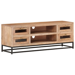 Tv-Meubel 110X30X40 Cm Massief Acaciahout